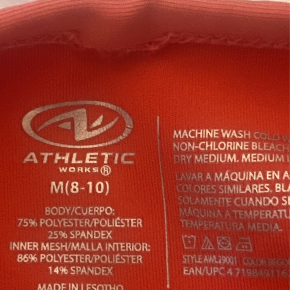 *sold* ATHLETIC Works Red Sports Bra - Picture 5 of 5